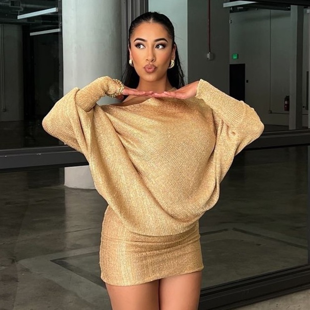 Off shoulder mini dress